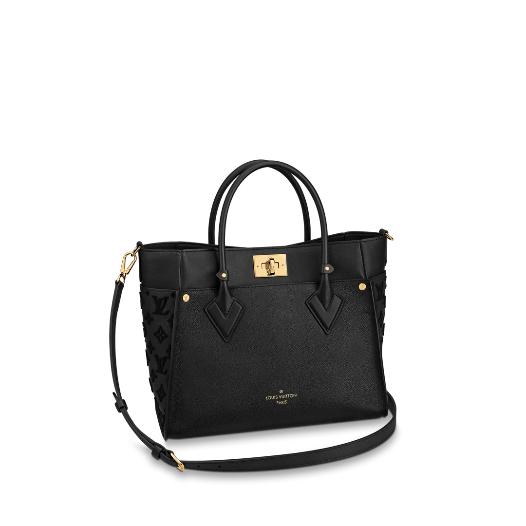 Louis Vuitton ON MY SIDE MM Tote Bag M53826 Black